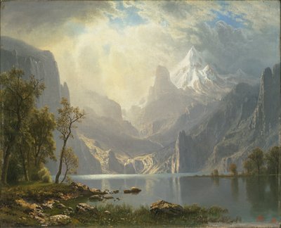 Sierrassa / Tahoe -järvellä tekijältä Albert Bierstadt