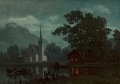 Luzernin järvi, Sveitsi tekijältä Albert Bierstadt