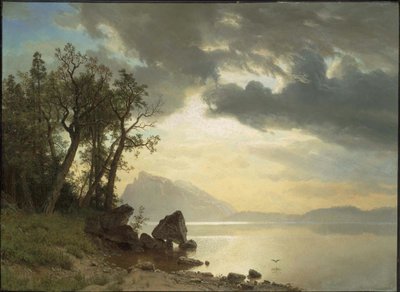 Lake Tahoe, Kalifornia tekijältä Albert Bierstadt