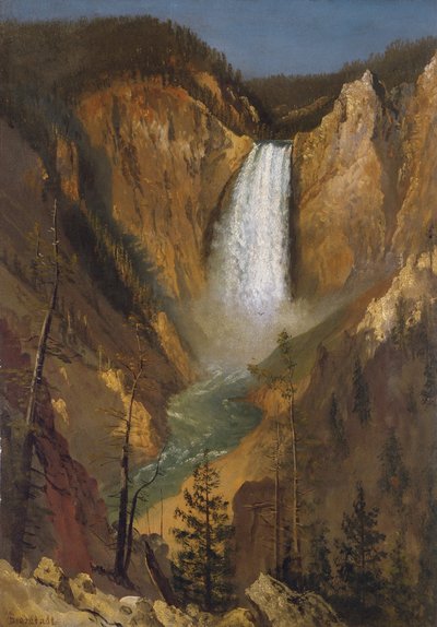 Yellowstonen alemmat putoukset tekijältä Albert Bierstadt