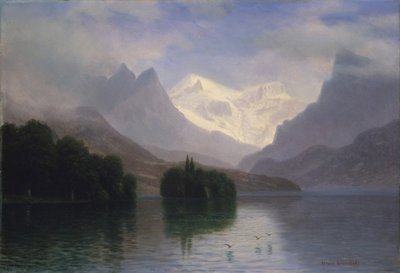 Vuoristokohtaus tekijältä Albert Bierstadt