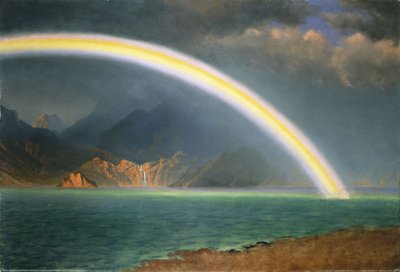 Rainbow Over Jenny Lake, Wyoming, tekijältä Albert Bierstadt