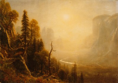 Opiskele Yosemite Valley, Glacier Point Trail, tekijältä Albert Bierstadt