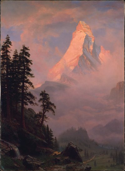 Auringonnousu Matterhornilla tekijältä Albert Bierstadt