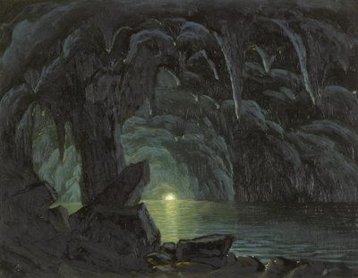 Sininen luola, Capri tekijältä Albert Bierstadt