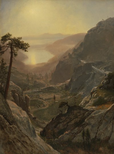 Näkymä Donner-järvelle tekijältä Albert Bierstadt