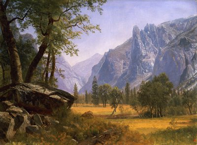 Yosemiten laakso tekijältä Albert Bierstadt