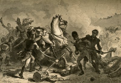 New Orleansin taistelu – kenraali Pakenhamin kuolema, 1878. tekijältä Albert Bobbett