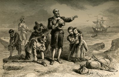 Pyhiinvaeltajien maihinnousu, 1877. tekijältä Albert Bobbett
