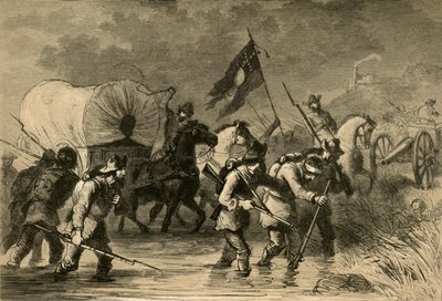 Lees Retreat Gettysburgin taistelun jälkeen, 1878. tekijältä Albert Bobbett
