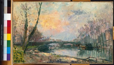 Näkymä Seine-joelle, Pariisi tekijältä Albert Charles Lebourg