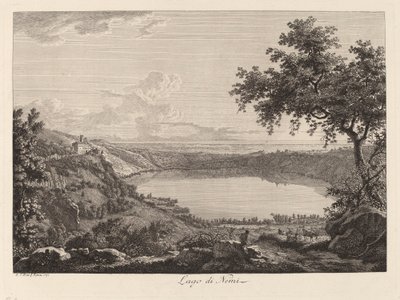 Lago di Nemi (llac Nemi) finlandès tekijältä Albert Christoph Dies