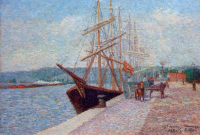 Quai de Lesseps - Rouen tekijältä Albert Dubois Pillet