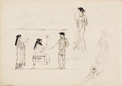 Antiikin mies- ja naishahmoja tekijältä Albert Edelfelt