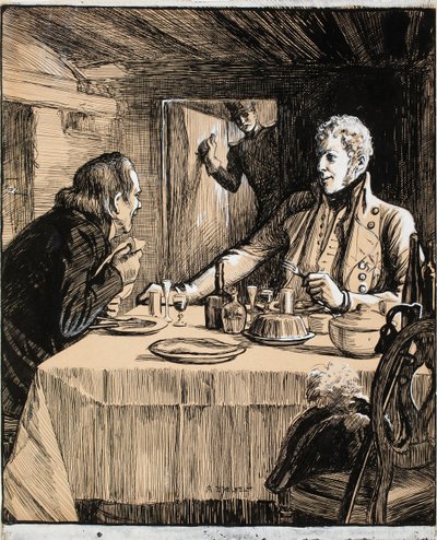 Aamiainen Pardalassa, runosta ”Sandels” tekijältä Albert Edelfelt