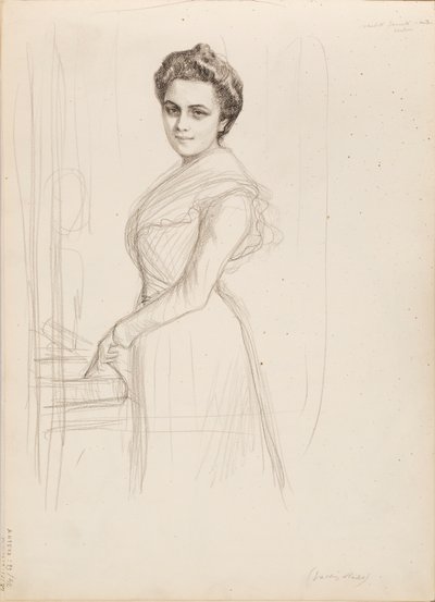 Camille Vallery-Radot, luonnos muotokuvaan tekijältä Albert Edelfelt