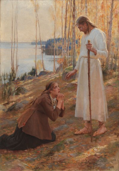 Kristus ja Maria Magdaleena – suomalainen legenda tekijältä Albert Edelfelt