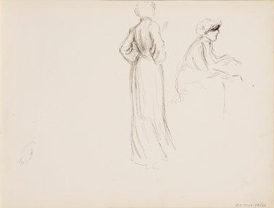 Henkilöluonnoksia tekijältä Albert Edelfelt