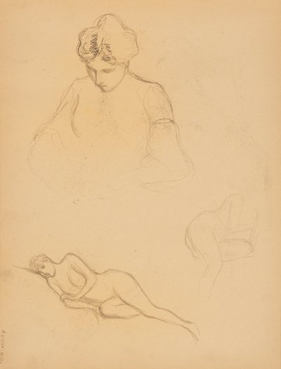 Henkilöluonnoksia tekijältä Albert Edelfelt