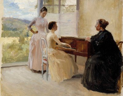 Haikon salonki, työhuone tekijältä Albert Edelfelt