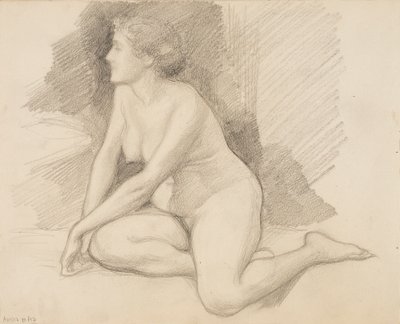 Istuva alaston tekijältä Albert Edelfelt