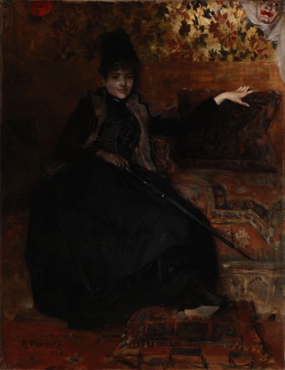 Lady in Black, Musta Thérèse tekijältä Albert Edelfelt