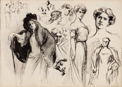 Naishahmoja tekijältä Albert Edelfelt