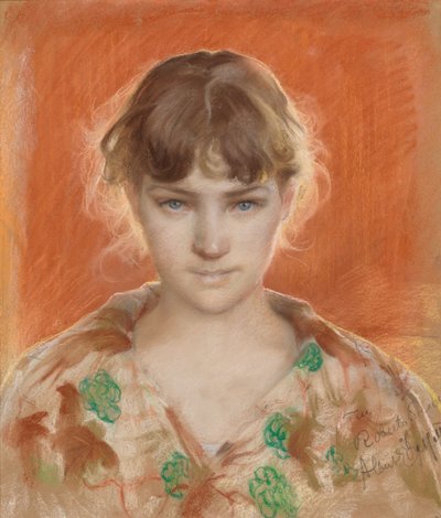 Pariisilainen malli aamutakissa (Pariisilainen malli aamutakissa) tekijältä Albert Edelfelt