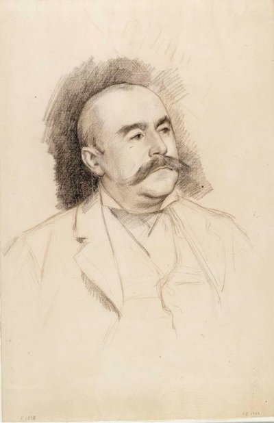 Baron A. Portalisin muotokuva, luonnos tekijältä Albert Edelfelt