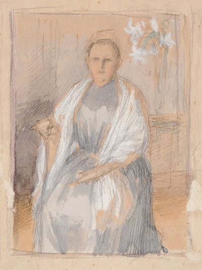 Rouva Anna Sinebrychoffin muotokuva, luonnos tekijältä Albert Edelfelt