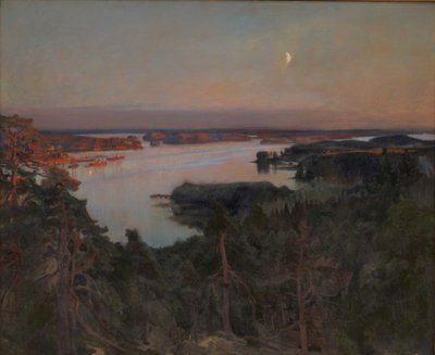 Kesäilta, Haiko Fiord tekijältä Albert Gustaf Aristides Edelfelt