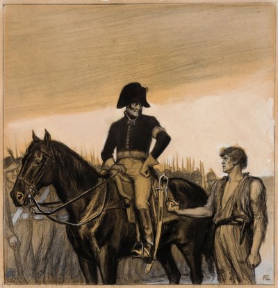 Tämä nyrkki on suojani (alkuperäinen kuvitus teokseen Tales of Ensign Stål) tekijältä Albert Edelfelt