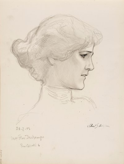 Flore Deschamps tekijältä Albert Edelfelt