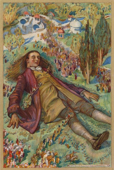 Yritin nousta, mutta en kyennyt sekoittamaan (chromolitho) tekijältä Albert Edward Jackson