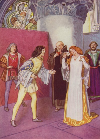 Shakespeare: Paljon melua tyhjästä (väri litho) tekijältä Albert Edward Jackson