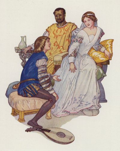 Shakespeare: Othello (väri litho) tekijältä Albert Edward Jackson