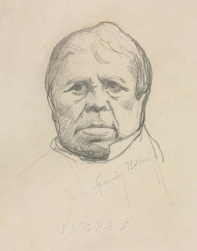 Ingresin muotokuva. tekijältä Albert Ernest Carrier Belleuse