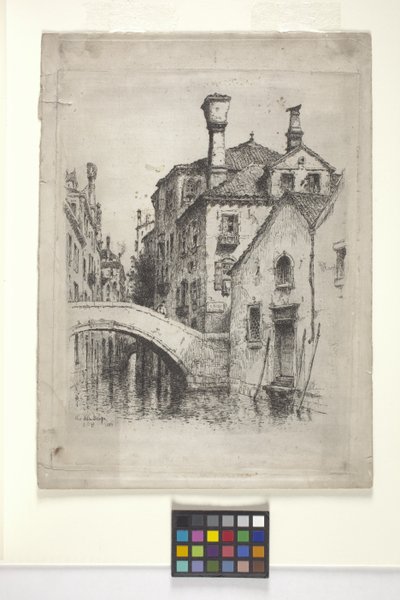 Rio Della Senza, Venetsia (etsaus) tekijältä Albert Fitch Bellows