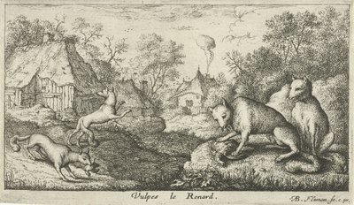Ketut Vulpes le Renard (otsikko esineessä) Eri eläinlajit (sarjan nimi) tekijältä Albert Flamen