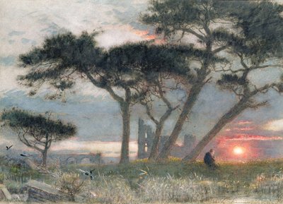 A Days End: Se on voinut olla (wc ja vartaloväri paperilla) tekijältä Albert Goodwin