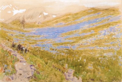 Alppimaisema tekijältä Albert Goodwin