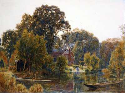 Haapapuut syksyllä tekijältä Albert Goodwin