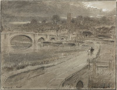 Aylesford, Kent (akvarelli) tekijältä Albert Goodwin