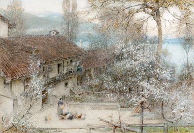 Baveno Maggiore-järvi tekijältä Albert Goodwin