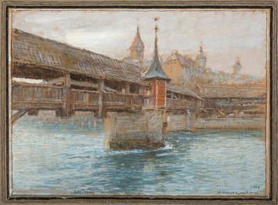 Kuolemantanssin silta, Luzern tekijältä Albert Goodwin