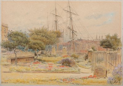 Bristol (akvarelli, tussi ja muste sävytetylle paperille). tekijältä Albert Goodwin