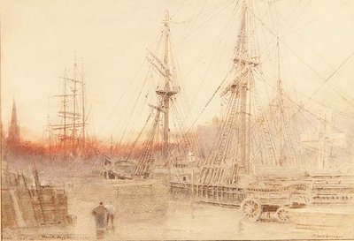 Bristol, Kun päivän työ on tehty tekijältä Albert Goodwin