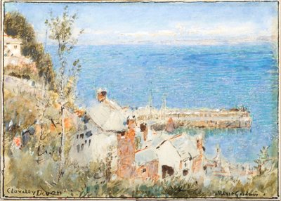 Clovelly, Devon (akvarelli, runkoväri ja muste) tekijältä Albert Goodwin