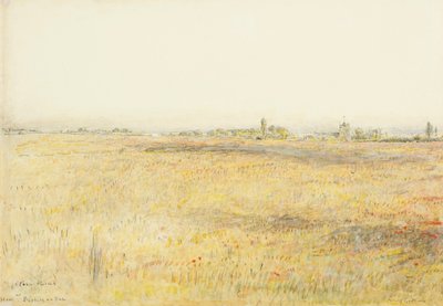 Maissipellot, Hooe. Bexhill on Sea (akvarelli ja muste). tekijältä Albert Goodwin