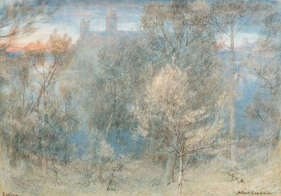 Durham (akvarelli) tekijältä Albert Goodwin